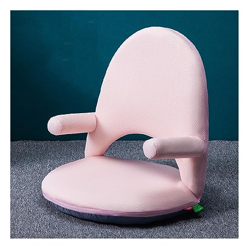 Bodensofa Sofa Chair, Zusammenklappbares Lazy Sofa Mit Ellenbogenstütze, Lazy Tatami Taillenstütze, Waschbar, Pflegeleicht, Lazy Cozy Bodenstuhl Für Den Innen- Und Außenbereich (pink)