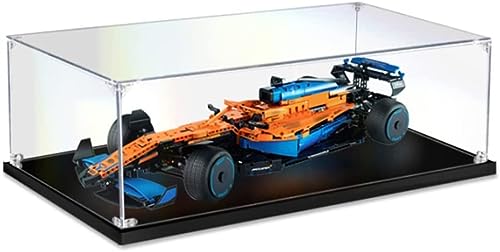 Acryl Vitrine für Lego 42141 Technic McLaren Formula 1 Rennwagen, Staubdichte Transparente Displaybox kompatibel mit Lego 42141, 70 x 35 x 15CM. (Nicht Enthalten Lego Modell) (Style B - 2mm)