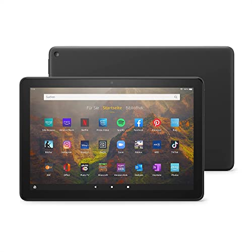 Amazon Fire HD 10-Tablet, Zertifiziert und generalüberholt | 25,6 cm (10,1 Zoll) großes Full-HD-Display (1080p), 32 GB, schwarz – mit Werbung