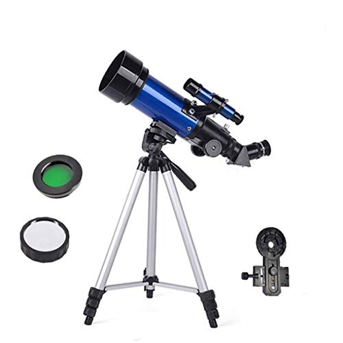 70 mm Astronomische Monokular-Teleskope für Außenreisen Kinder Weltraum Astronomischer Refraktor Anfänger Weltraum Monoskop Erwachsene Spektiv Blau D (D)