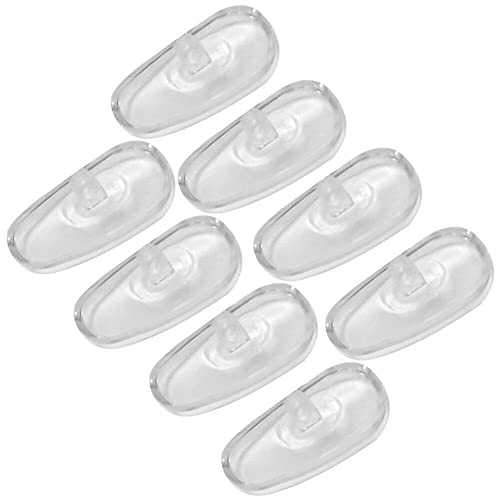 1 Packung mit 100 Paar Nasenpads aus weichem Silikon mit durchsichtigem Glas, 1,3 x 0,6 cm, stilvoll und beliebtAttraktiv und professionell