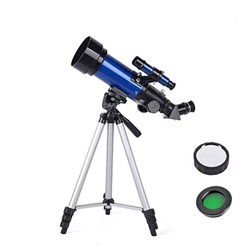 70 mm Astronomische Monokular-Teleskope für Außenreisen Kinder Weltraum Astronomischer Refraktor Anfänger Weltraum Monoskop Erwachsene Spektiv Blau D (C)
