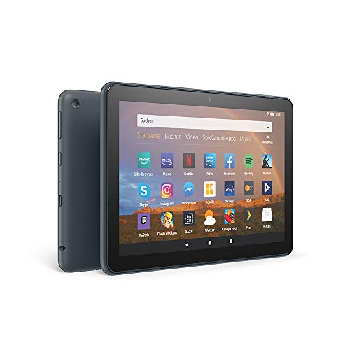 Amazon Fire HD 8 Plus-Tablet, 8-Zoll-HD-Display, 32 GB, Schiefergrau mit Spezialangeboten; unser bestes 8-Zoll-Tablet für Unterhaltung unterwegs, Zertifiziert und generalüberholt