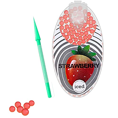 1 box of 100 capsules popping beads filter peppermint pills capsule balls, a variety of flavors to choose from, strawberry