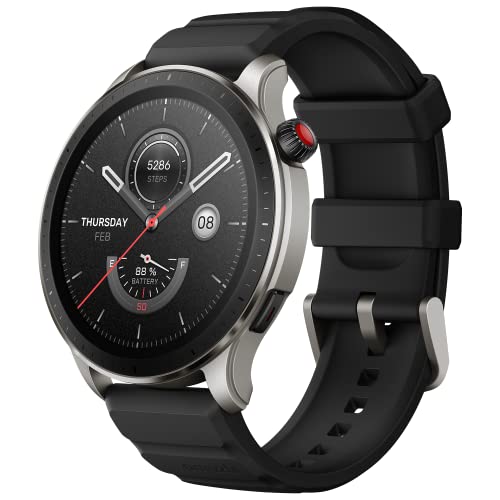 Amazfit GTR 4 Smartwatch mit 1.43” AMOLED Display, 150 Sportmodi, Telefonieren über Bluetooth und Musikspeicher, Alexa, GPS, Fitness Uhr kompatibel mit ios Android