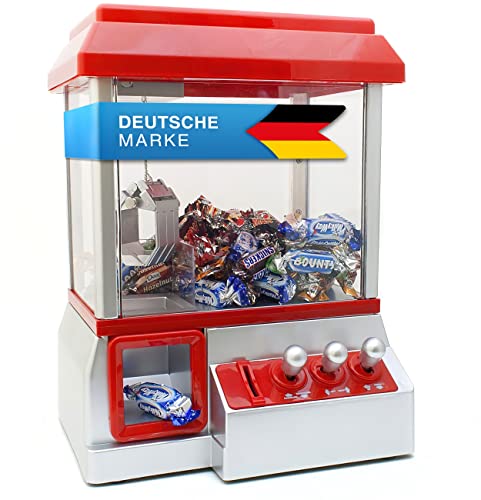 GOODS+GADGETS Candy Grabber Süßigkeitenautomat Süßigkeiten Greifautomat Greifer Spielautomat rot