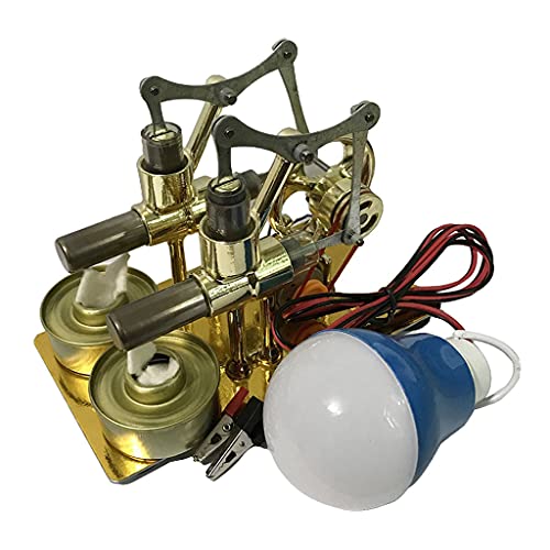 Amagogo Stirlingmotor Motor Generator Dampfkraft Wissenschaft Lernspielzeug - J.