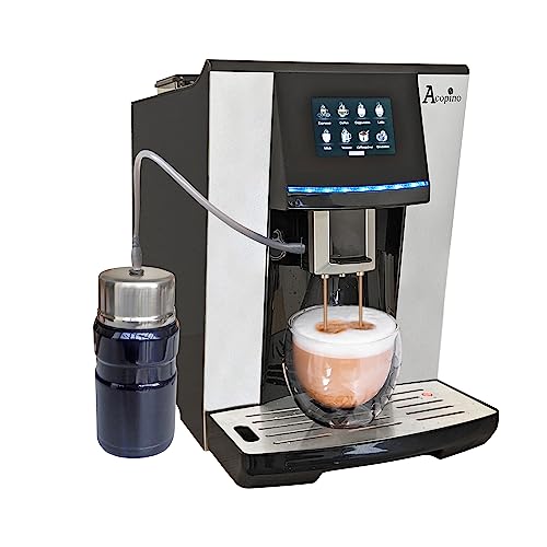 Acopino Vittoria Limited Edition OneTouch Kaffeevollautomat mit Milchsystem,Cappuccino und Espresso auf Knopfdruck, inkl.isolierten Milchbehälter