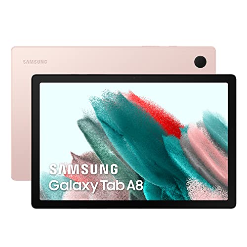 Samsung Galaxy Tab A8, Android Tablet, LTE, 7.040 mAh Akku, 10,5 Zoll TFT Display, vier Lautsprecher, 32 GB/3 GB RAM, in Pink Gold