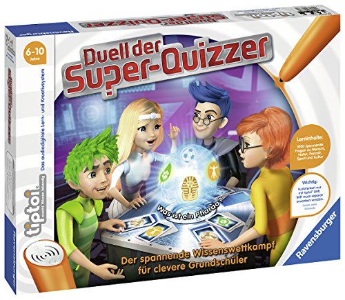 Ravensburger tiptoi 00833 - "Duell der Super-Quizzer" / Spiel von Ravensburger ab 6 Jahren / Der spannende Wissenswettkampf für clevere Grundschüler
