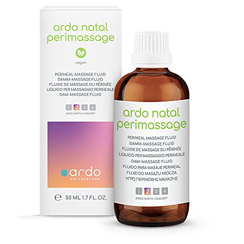 Ardo Natal Perimassage Damm-Massageöl 50ml - aus rein natürlichen Inhaltsstoffen - erhöht die Elastizität, reduziert das Risiko von Dammrissen - für Geruchsempfindliche