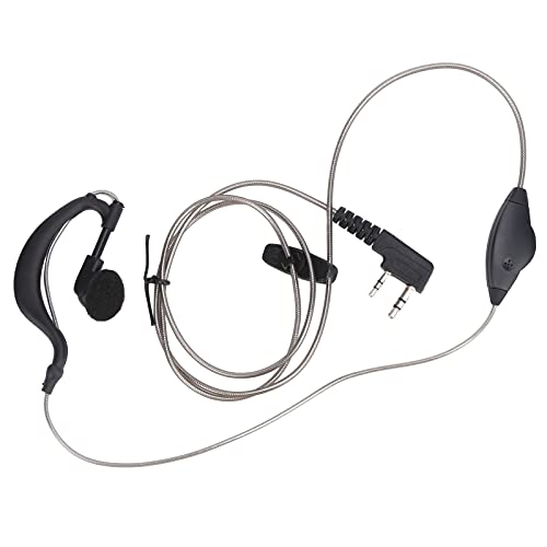 01 02 015 2-Wege-Radio-Headset, Komfort Robuster, langlebiger Ohrbügel-Ohrhörer G-förmiger Kopfhörer für Polizeisicherheit