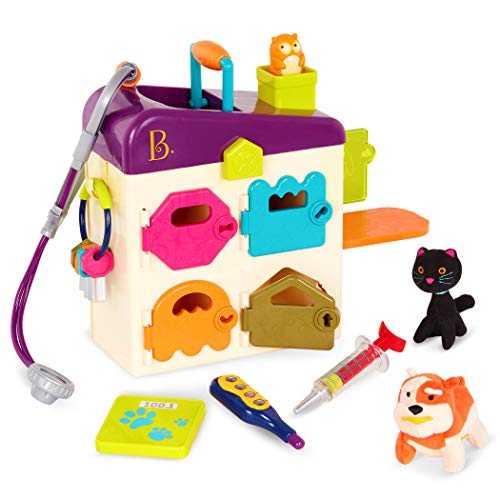 B. toys Tierarztkoffer für Kinder mit Kuscheltieren, Stethoskop, Spritze und mehr – Arztkoffer Tierarzt Spielzeug, Doktorkoffer Tierklinik ab 2 Jahren
