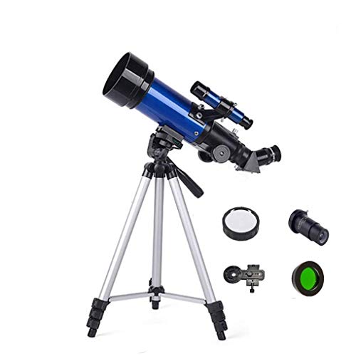 70 mm Astronomische Monokular-Teleskope für Außenreisen Kinder Weltraum Astronomischer Refraktor Anfänger Weltraum Monoskop Erwachsene Spektiv Blau D (H)