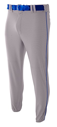 A4 Damen NB6178 NB6178-Gyr Pro Style Baseballhose, elastisch, Gr. XS, Grau/Royal, Grau