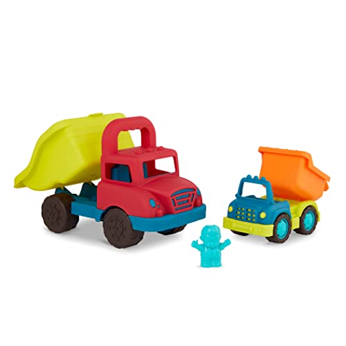B. toys 2 Kipplaster LKWs Groß und Klein mit Figur – Kinder Auto Spielzeug Outdoor Sandkasten Sandspielzeug – Fahrzeuge für Mädchen und Jungen ab 1 Jahr