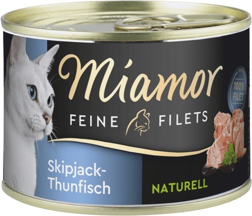 12 x Miamor Dose Feine Filets Naturelle Skipjack-Thunfisch 156g