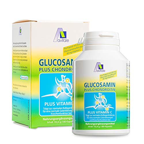 Avitale Glucosamin 500 mg Chondroitin 400 mg Kapseln, 180 Stück, 1er Pack (1 x 192,4 g)