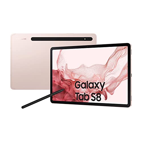 Samsung Galaxy Tab S8 128GB Tablet-PC, rosa, Android 12, 5G