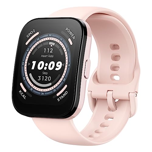 Amazfit Bip 5 Smartwatch mit Herzfrequenz, 1,91" Display mit 120 Sportmodi, Bluetooth-Anruf, GPS & 4 Satellitenpositionierungssysteme, Alexa, SpO2-Monitor, 10 Tage Akkulaufzeit für Damen Herren